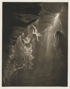 A lázadó angyalok bukása, Az elveszett paradicsom, 1. könyv, 44. sor alkotó: John Martin