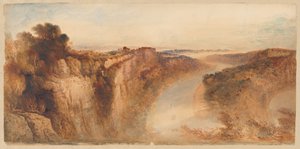 Kilátás a Wye folyóra, Chepstow felé nézve alkotó: John Martin