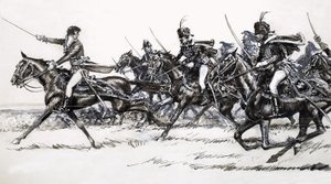Lovassági támadás alkotó: John Millar Watt
