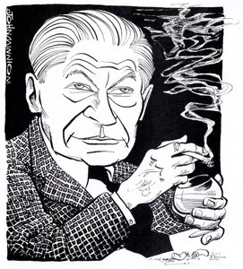 Arthur Koestler, karikatúra