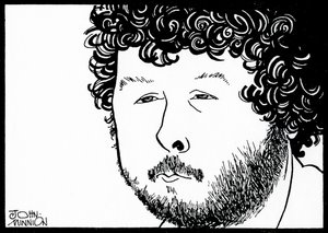 BIRTWISTLE, Harrison - karikatúra John Minnion angol zeneszerzőtől alkotó: John Minnion
