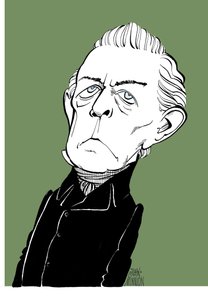 Franz Berwald - a svéd zeneszerző karikatúrája