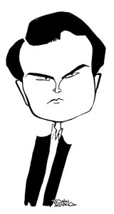 Jimmy Carr - karikatúra John Minniontól alkotó: John Minnion