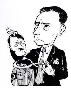 John Heartfield, karikatúra Adolf Hitlerrel alkotó: John Minnion