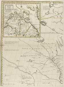 Az amerikai brit és francia uradalmak térképe, 1756 (metszet körvonalszínnel papíron)