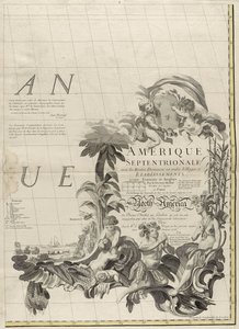 Az amerikai brit és francia uradalmak térképe, 1756 (metszet körvonalszínnel papíron)