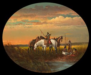 Megállás a prérin egy füstért, 1870 körül