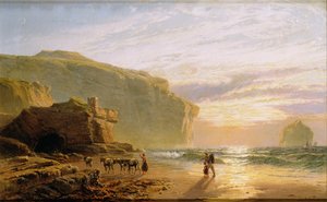 A Cornish-parton kívül vagy a Trebarwith Strand mellett