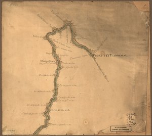 (Az Ohio folyó térképe Fort Pittből. LOC gm71002315