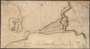 (A "Neck" és az erődítések terve) Kézbesítve H.E. Gl. Gage, június 30. 1775.-J.M. LOC gm71000918