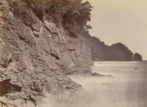 Trópusi táj, Cliff - Limon Bay, 1871. alkotó: John Moran