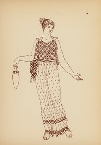Ókori görög női viselet (litográfia) alkotó: John Moyr Smith