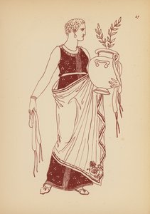 Ókori görög női viselet (litográfia) alkotó: John Moyr Smith