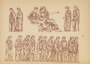 Ókori görög női viselet (litográfia) alkotó: John Moyr Smith