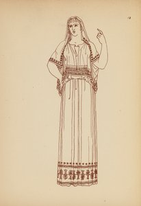 Ókori görög női viselet (litográfia) alkotó: John Moyr Smith
