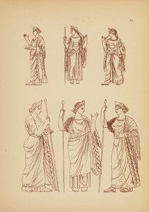 Ókori görög női viselet (litográfia) alkotó: John Moyr Smith