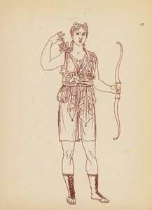 Ókori görög női viselet (litográfia) alkotó: John Moyr Smith