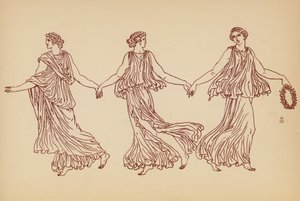 Ókori görög női viselet (litográfia) alkotó: John Moyr Smith