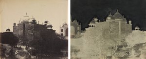 Taj Mahal, A pihenőház hátulnézete, ábrával