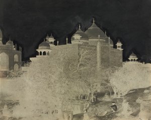 Taj Mahal, A pihenőház hátulnézete, ábrával
