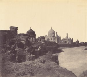 Taj Mahal keletről,c. 1858-1862 (fotó) alkotó: John Murray