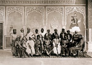 Ram Singh III udvarának emberei, a dzsaipuri maharadzsa