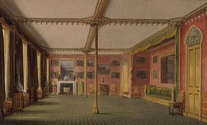 A vörös szalon a Brighton-i Királyi Pavilon nézeteiből, John Nash