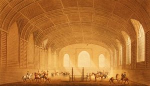 The Riding House from the Views of the Royal Pavilion, Brighton, John Nash