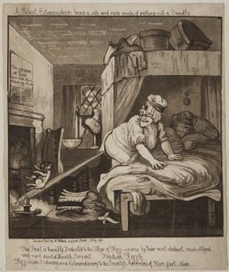 Egy szabadalmaztatott tűzoltó, biztonságos és egyszerű mód Gyertyaoltás, 1801 (akvatinta) alkotó: John Nixon