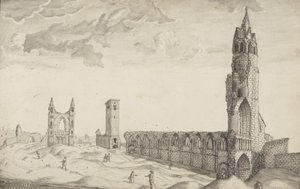 St Andrews Delineated (toll és mosás papíron)