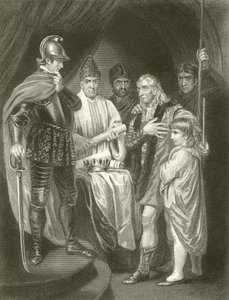 Balliol átadja koronáját I. Edwardnak alkotó: John Opie