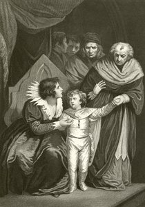Elizabeth Woodville feladja fiát alkotó: John Opie