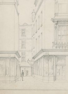 A Cranbourne Alley a Cranbourne Street felől a Bear Street felé néz alkotó: John Phillipp Emslie
