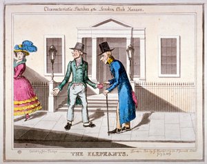 "Jellemző vázlatok a londoni klubházakról": "The Elephants", 1829