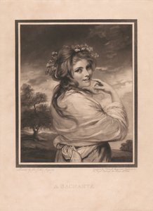 Emma Hart bakkhánsnőként alkotó: John Raphael Smith