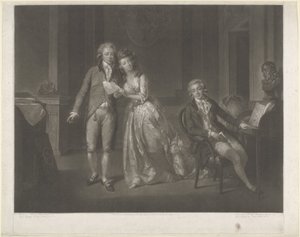 Lujza, Orange-Nassau hercegnőjének, Willem I. Frederiknek, Hollandia királyának és Frederiknek, Orange-Nassau hercegének portréja