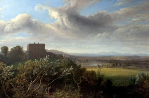 Nottingham kastély, 1832 alkotó: John Rawson Walker