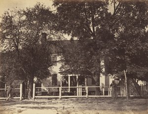 Aiken House, Weldon Railroad, Virginia, 1865. február (szőtt papírra erősített abumen nyomat)