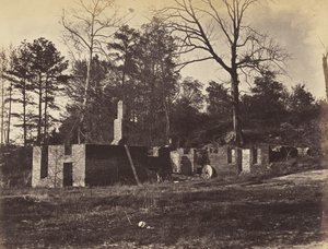 Ruins on Gaines Mill, Virginia, 1865. április (albumin nyomat szőtt papírra rögzítve)