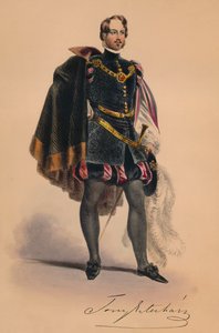 16. századi vendég Victorias Bal Costumé királynő jelmezében, 1842. május 12., 1843.