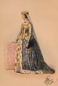 Vendég volt Victorias Bal Costume királynő jelmezében, 1842. május 12-én, 1843.