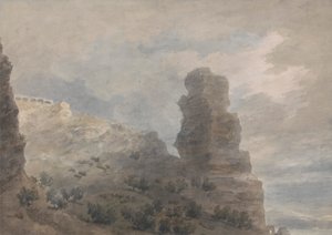 Kilátás a Terracina fogadójából alkotó: John Robert Cozens