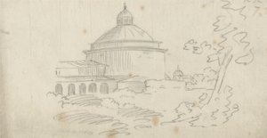 Ariccia (grafit papíron) alkotó: John Robert Cozens