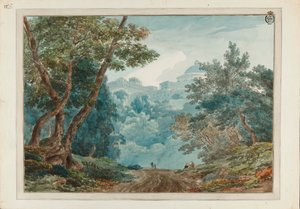 Ariccia. alkotó: John Robert Cozens