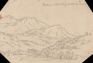 Chambery és Montmélian között alkotó: John Robert Cozens
