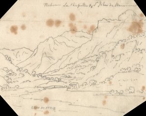 La Chapelle és St. John de Maurienne között alkotó: John Robert Cozens