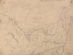 Leszállás a Pont de Beauvoisin-hoz alkotó: John Robert Cozens