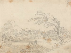 Távoli kilátás egy képzeletbeli városra alkotó: John Robert Cozens