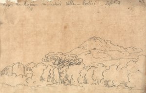 A Portici palotából, szeptember 7. alkotó: John Robert Cozens