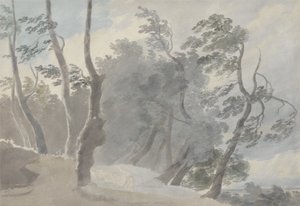 Galleria di Sopra, Albano (grafit és w / c papíron) alkotó: John Robert Cozens